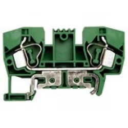 Клеммник пружинный 10 мм.кв., (земля); YBK10T Клеммник пружинный 10 мм.кв., (земля); YBK10T