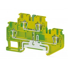 Пружинная клемма серии премиум SRD 2,5-2T (желто-зеленый)