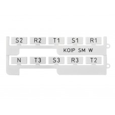 Маркировка без надписей, для AVK 50/ 95/ 150/ 240, 20х9 мм, (белая); KOIP SM W, (упак. 240 шт.)