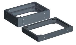 Цоколь для угловых секций CQE,  500 x 500 x 200мм