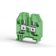 Клеммник на DIN-рейку 16мм.кв. (Зеленый); AVK16