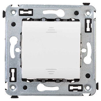 Переключатель одноклавишный в стену, "Avanti", "Белое облако"