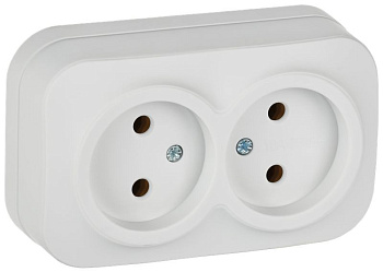 GLORY Роз. 2-я без з/к/ш о/у 10А РС22-2-ХБм бел. м. IEK