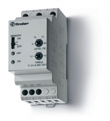 Контрольное реле для 3-фазных сетей; пониженное/повышенное напряжение; настраиваемые диапазоны; память отказов; выход 1CO 10А;