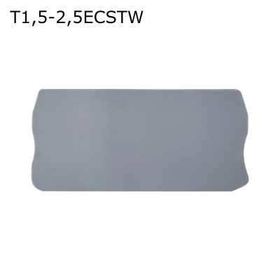 Крышка торцевая для 3-контактной пружинной клеммы 1,5-2,5 мм2, серая