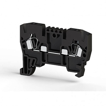 YBK2,5; Клеммник пружинный 2,5мм.кв. (черный).