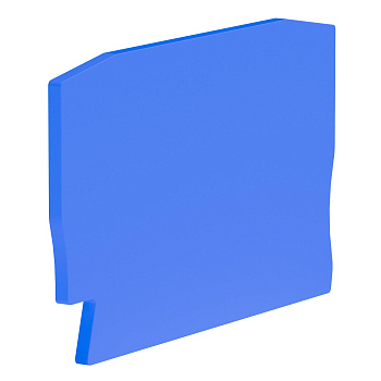 Крышка для клеммы 2 точки подключения на 2,5 кв.мм. синяя