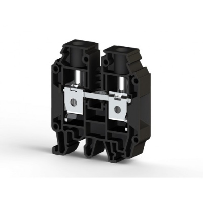 Клеммник на DIN-рейку 25мм.кв. (черный); AVK25 RD