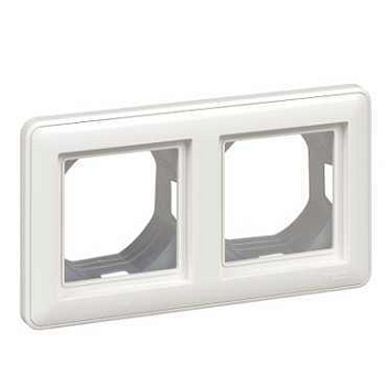 W59 AQUA 2-постовая РАМКА, IP44, БЕЛЫЙ