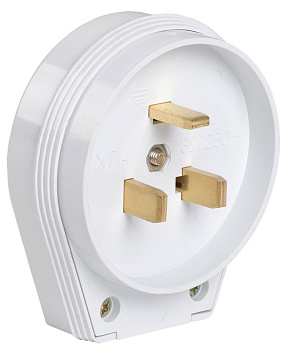 ВПпл10-01-Ст Вилка разборная для плиты с з/к 32А белая IEK