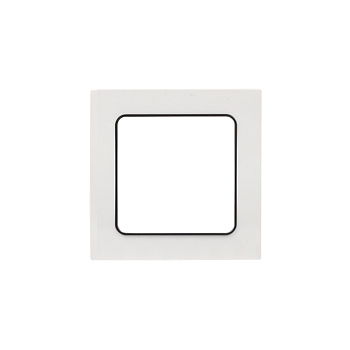 Стокгольм Рамка 1-местная белая с линией цвета черный EKF PROxima