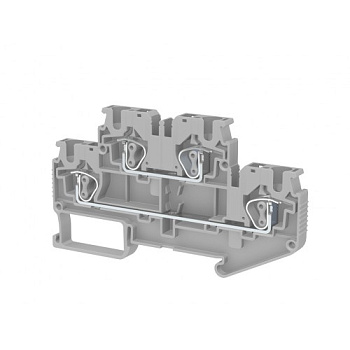 Пружинная клемма серии  SRD 4-2F (Серый)