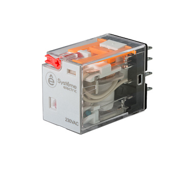 Реле 5A 4CO 230VAC тест кнопка LED