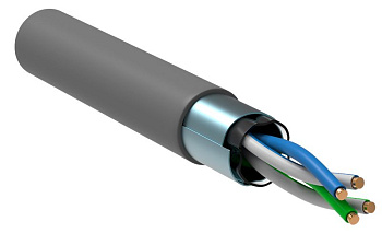 ITK Витая пара F/UTP кат.5E 2х2х24AWG PVC серый (500м)