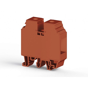 Клеммник на DIN-рейку с крышкой 35мм.кв. (красный); AVK 35 RDS