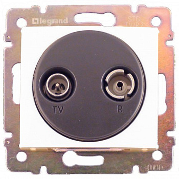 Розетка TV-FM Legrand Valena концевая 10Дб (белая)    774433 Розетка TV-FM Legrand Valena концевая 10Дб (белая)    774433