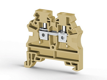 Клеммник на DIN-рейку 4мм.кв. (бежевый); AVK4 RD  (RP)