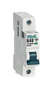 Авт. выкл. 1P 40A х-ка D ВА-105 10кА