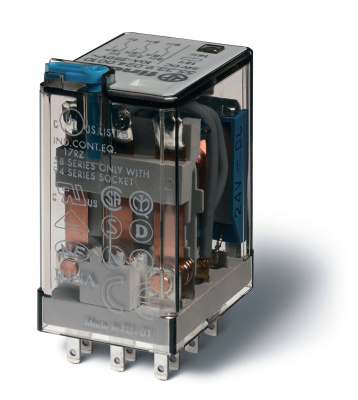 Миниатюрное универсальное электромеханическое реле; 3CO 10A; контакты AgNi; катушка 48В АC; степень защиты RTI; опции: нет