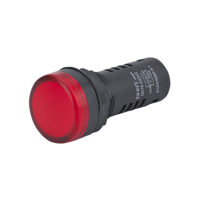 Индикатор ND16-22D/2C красный, встр. резистор, IP65 АС/DC230В (R) (CHINT)