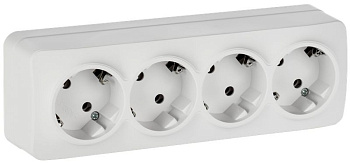 GLORY Роз. 4-я с з/к без з/ш о/у 16А РС24-3-ХБм бел. м. IEK