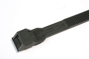 Хомут P12 гибкий, черный, 9х132