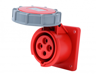 Розетка для скрытой проводки 3Р+РЕ 16А 380В IP67 РЩ-103