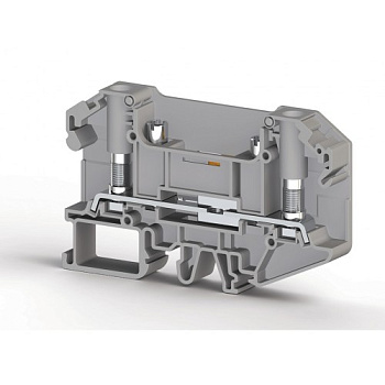 WGO-PB6/NM; Клеммник измерительный без тест. разъемов, 6мм.кв., болтовой зажим под кольцевой наконечник (серый)