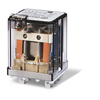 Силовое электромеханическое реле;  2CO 16A; контакты AgCdO; катушка 220В DC; степень защиты RTI; опции: кнопка тест + мех.индикатор Силовое электромеханическое реле;  2CO 16A; контакты AgCdO; катушка 220В DC; степень защиты RTI; опции: кнопка тест + мех.индикатор