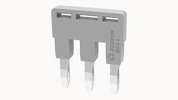 DFA4-03P-11-00A(H), 3П, Перемычка DFA для клемм DC, 4 мм.кв, серый, шт
