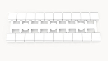 ZK6-20P-19-00A(H), Маркировка для клемм DS, 6мм (20 шильдиков), шт