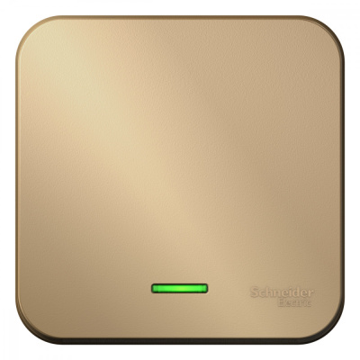 BLANCA О/У 1-клавишный ВЫКЛЮЧАТЕЛЬ (сх.1) с подсв., 10А, 250В, ТИТАН