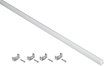 Профиль алюм. для LED ленты 1616 накл. угл. 2м к-т опал IEK