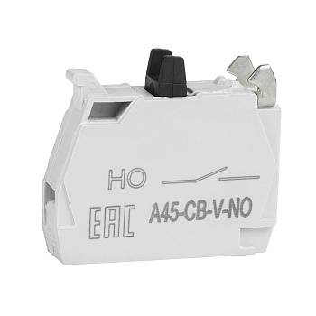 Контактный блок OptiSignal D22 A45-CB-V-NO 1НО винтовой зажим ZBE101 Контактный блок OptiSignal D22 A45-CB-V-NO 1НО винтовой зажим ZBE101