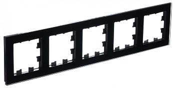 ATLASDESIGN NATURE 5-постовая РАМКА, ОРГАНИЧЕСКОЕ СТЕКЛО ЧЕРНЫЙ