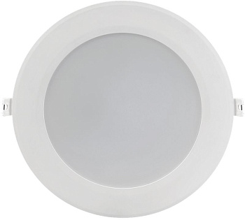 Светильник LED ДВО 1716 белый круг 18Вт 4000К IP40 IEK