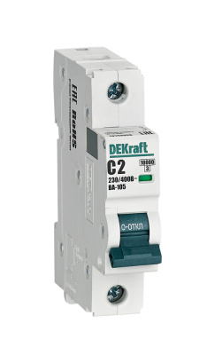 Авт. выкл. 1P 2A х-ка C ВА-105 10кА