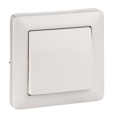 ХИТ С/У 1-клавишный ВЫКЛЮЧАТЕЛЬ 6А, 250В, БЕЛЫЙ. Россия