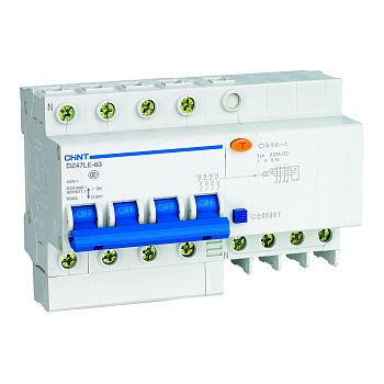Диф. авт. выкл. DZ47LE-63 4P 40A 300mA тип AC х-ка С 6kA (CHINT)