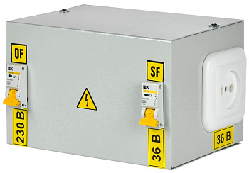 Ящик с пониж. трансформ. ЯТП-0,25 230/36-2 36 УХЛ4 IP30 IEK