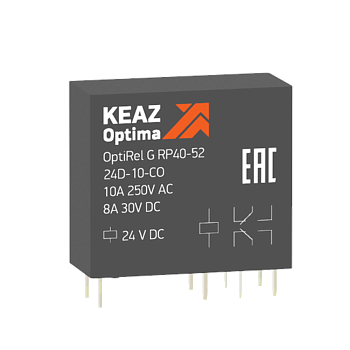 Реле промежуточное OptiRel G RP40-52-24D-10-CO-W