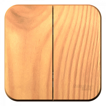 BLANCA О/У 2-клавишный ВЫКЛЮЧАТЕЛЬ (сх.5) ИЗОЛ.ПЛ., 10А, 250В, ЯСЕНЬ