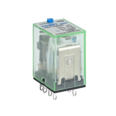 Промежуточное реле с кнопкой тестирования NJDC-17/4ZS 4 конт. 3А DC24В (R)(CHINT)