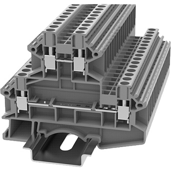 DCKKB4-01P-11-00A(H), Клемма винтовая, 2 ур., 4 мм.кв., серый, шт