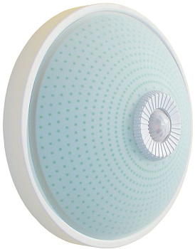 Светильник НПО3237Д белый 2х25 с датчиком движения IEK