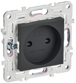 SKANDY Роз. без з/к с з/ш 10А SK-R01G граф. IEK SKANDY Роз. без з/к с з/ш 10А SK-R01G граф. IEK