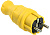 ВБп3-1-0м Вилка прямая ОМЕГА IP44 жёлтая IEK