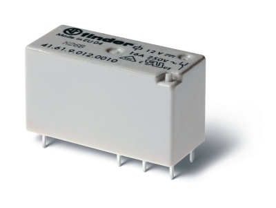 Низкопрофильное миниатюрное электромеханическое реле; 1CO 16A; Контакты AgNi; катушка 24В DС; степень защиты RTII
