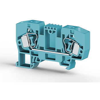 Клеммник пружинный 10мм.кв. (синий); YBK10 Клеммник пружинный 10мм.кв. (синий); YBK10