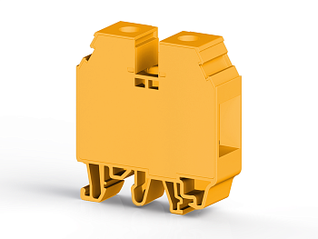 Клеммник на DIN-рейку 35мм.кв. (Желтый); AVK35